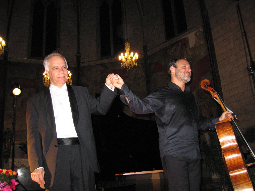 Avec Gary Hoffman à l’issue d’une intégrale des sonates de Beethoven